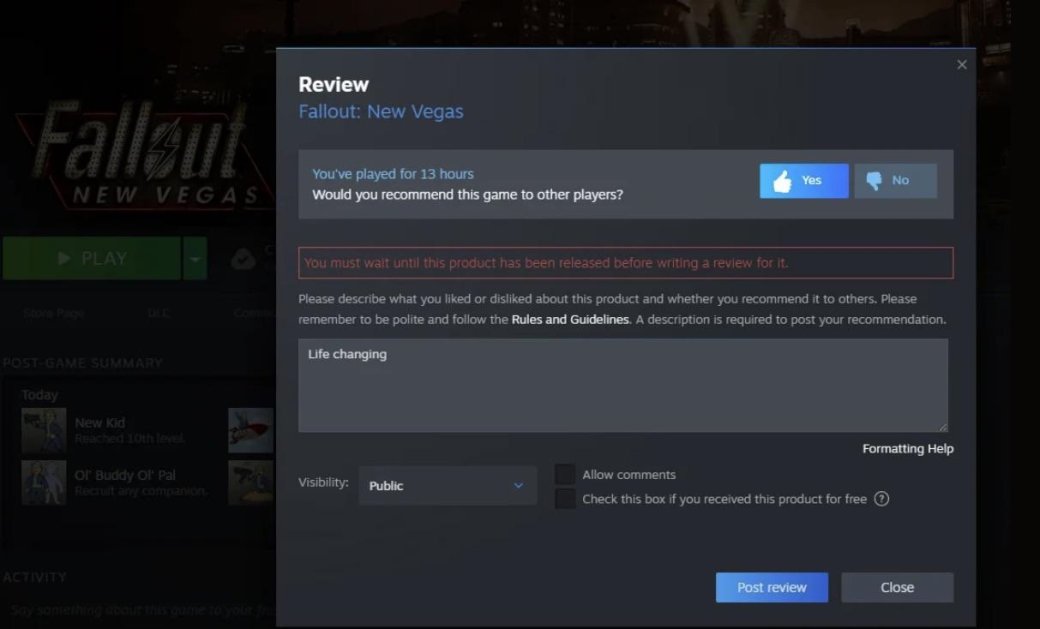 В Steam углядели ещё один намёк на ремастер Fallout: New Vegas — фанаты в нетерпении — фото 1