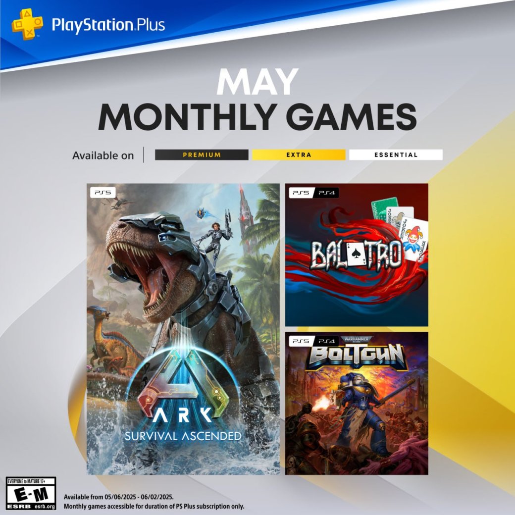 В мае подписчики PS Plus получат Ark: Survival Ascended и Balatro — фото 1