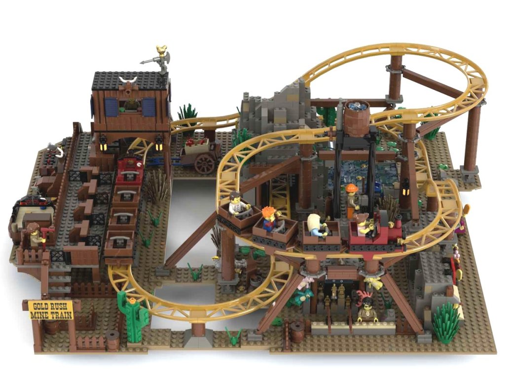 22\. Gold Rush Mine Train Roller Coaster