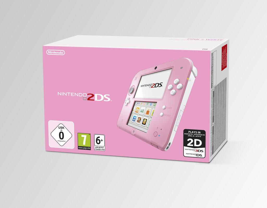 Бело-розовую 2DS упакуют с Kirby: Triple Deluxe для Европы — фото 1