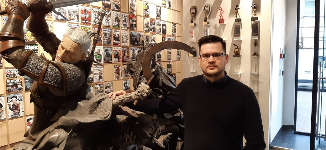 Дмитрий Сорокин в офисе CD Projekt RED