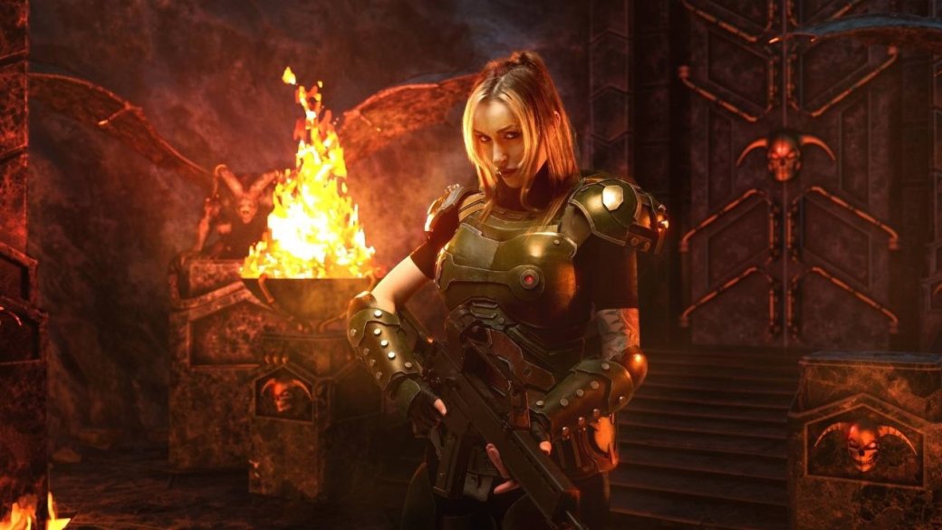 Галерея Модель воплотила в жизнь женскую версию Думгая из Doom Eternal - 6 фото