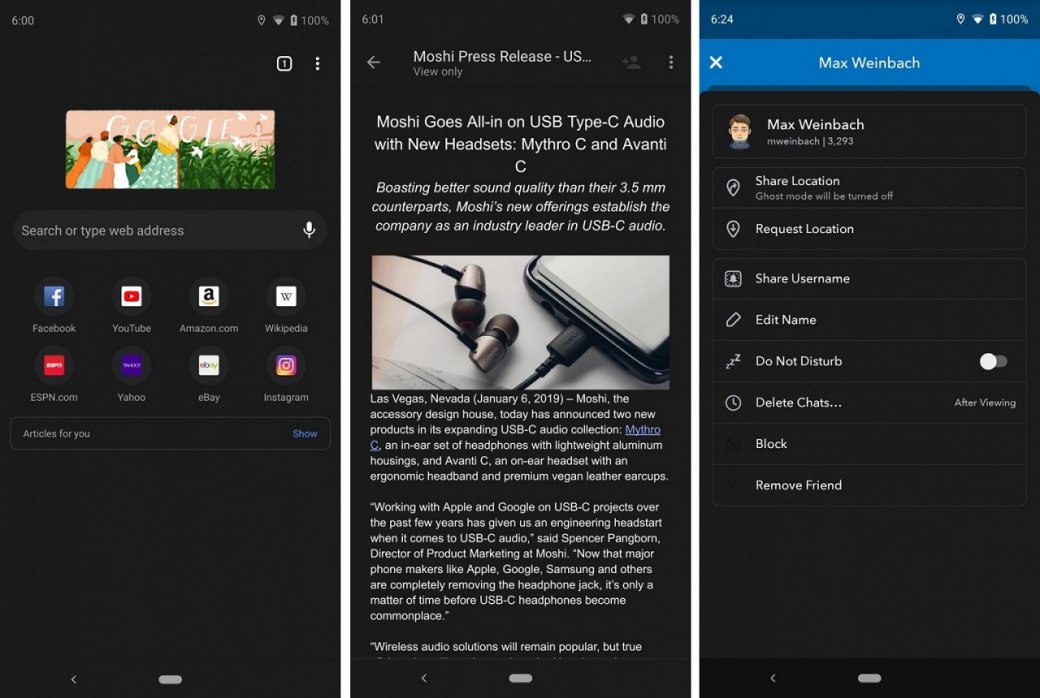 Так будет выглядеть ночной режим Dark Mode в Android Q — фото 3