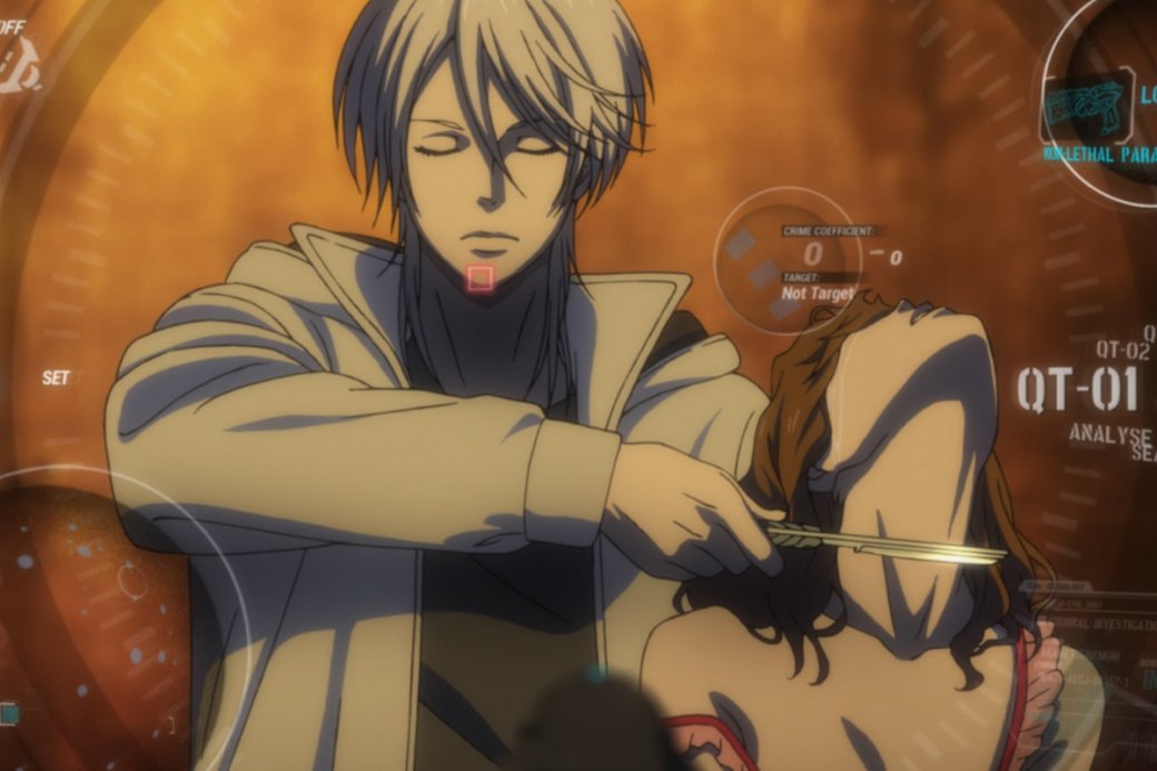 Кадр из аниме «Психопаспорт» (Psycho-Pass)

Источник: Production I.G