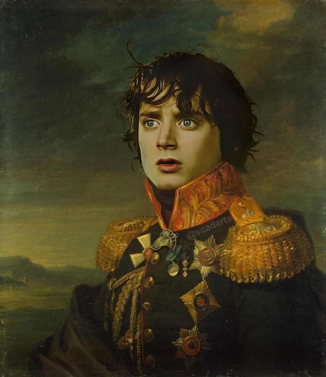 Галерея Фродо в мундире: энтузиаст делает парадные портреты героев известных франшиз - 8 фото