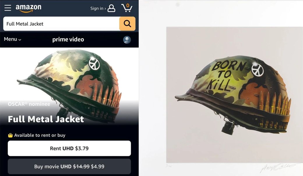 Amazon подверг цензуре каску одного из героев «Цельнометаллической оболочки» — фото 1