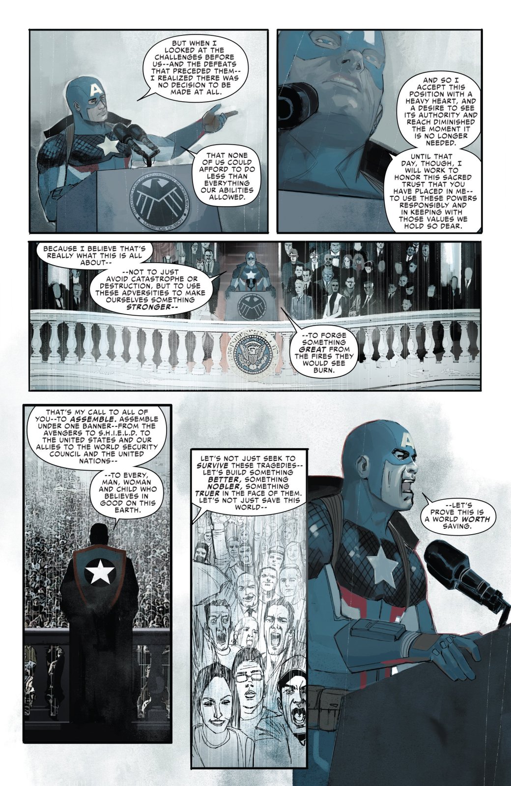 В эпилоге Civil War II Капитан Америка-агент Гидры стал главой ЩИТ — фото 6