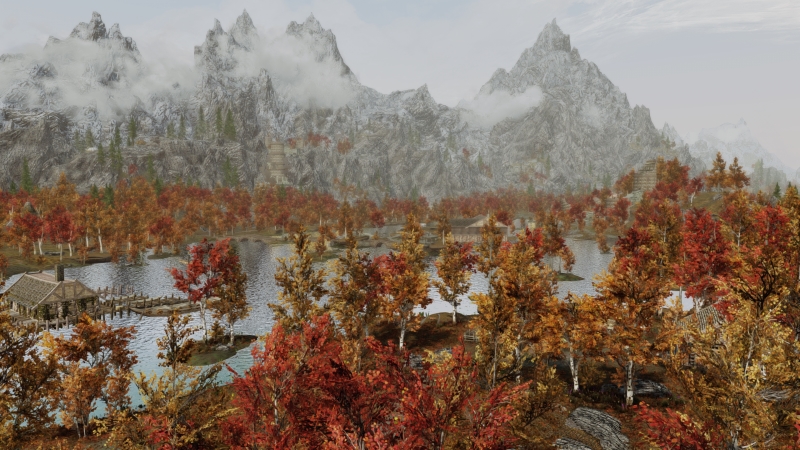 Моддер улучшил ландшафт Skyrim, добавив на него тысячи объектов. Выглядит потрясающе — фото 1