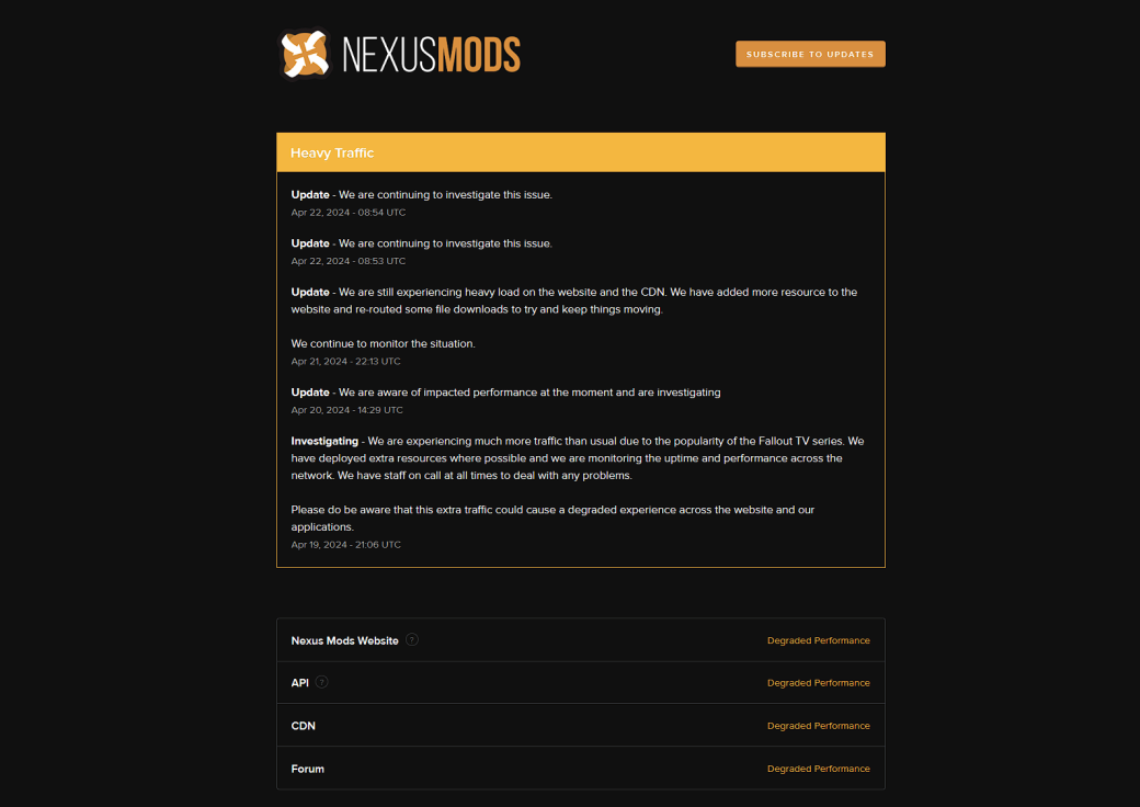 Nexus Mods до сих пор не избавили от проблем из-за популярности «Фоллаута» — фото 1