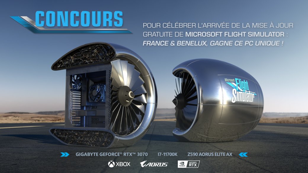 Microsoft разыграет ПК в форме турбины самолета. На борту i7-11700K и RTX 3070 — фото 1
