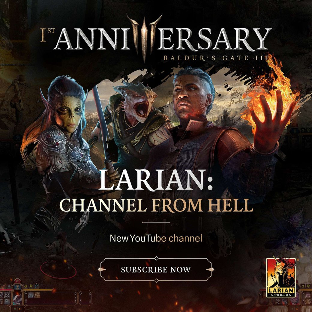 Авторы Baldurs Gate 3 создали новый «ориентированный на сообщество» YouTube-канал — фото 1