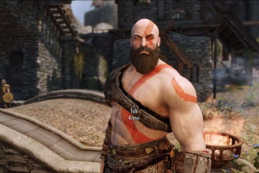Мод добавил Кратоса из God of War в качестве компаньона в The Elder Scrolls 5: Skyrim