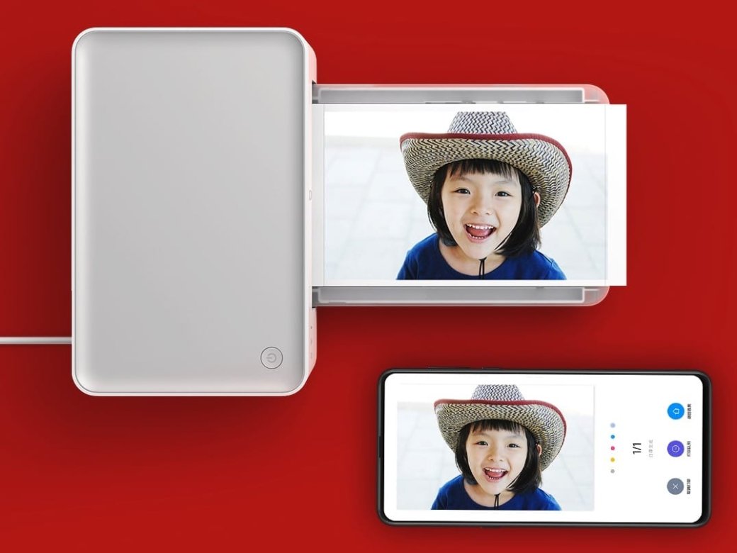 Минипринтер Xiaomi Mijia Photo Printer работает через приложение и печатает фотографии со смартфона — фото 2