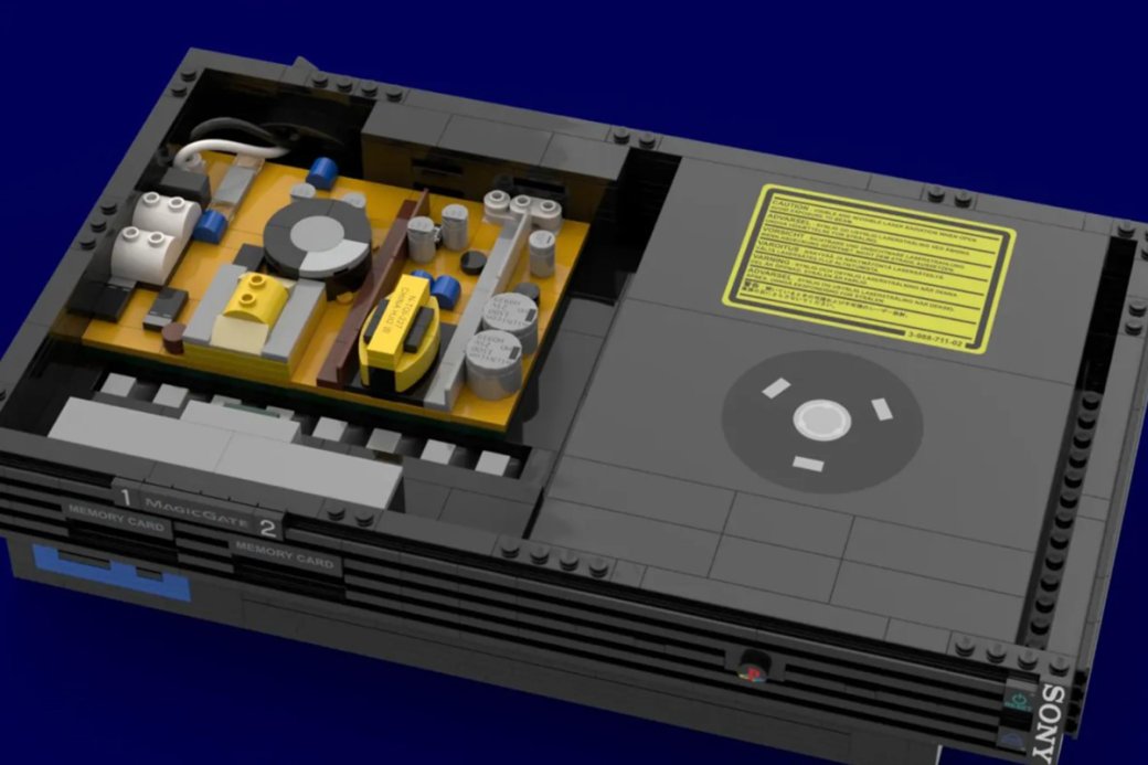 Галерея Дизайнер предложил идею для набора Lego в виде консоли PS2 - 3 фото
