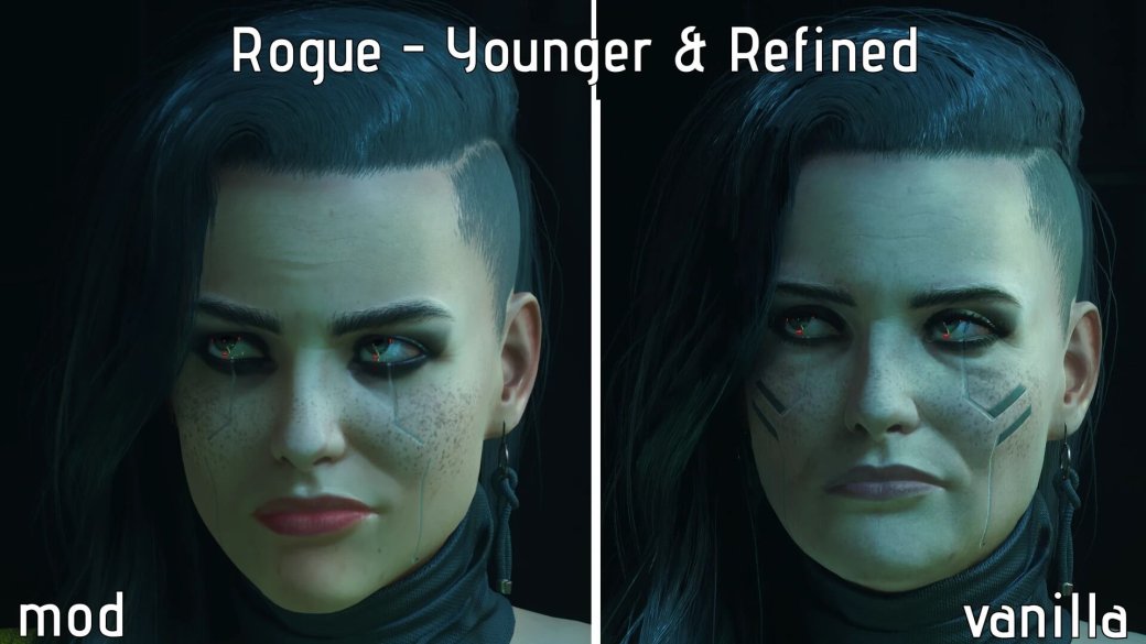 Галерея Новый мод улучшил качество моделей второстепенных персонажей Cyberpunk 2077 - 4 фото