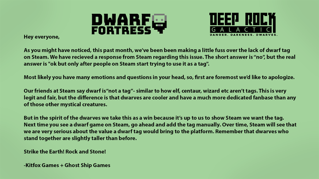 Авторам и фанатам Dwarf Fortress удалось заставить Steam добавить тег «гном» — фото 1