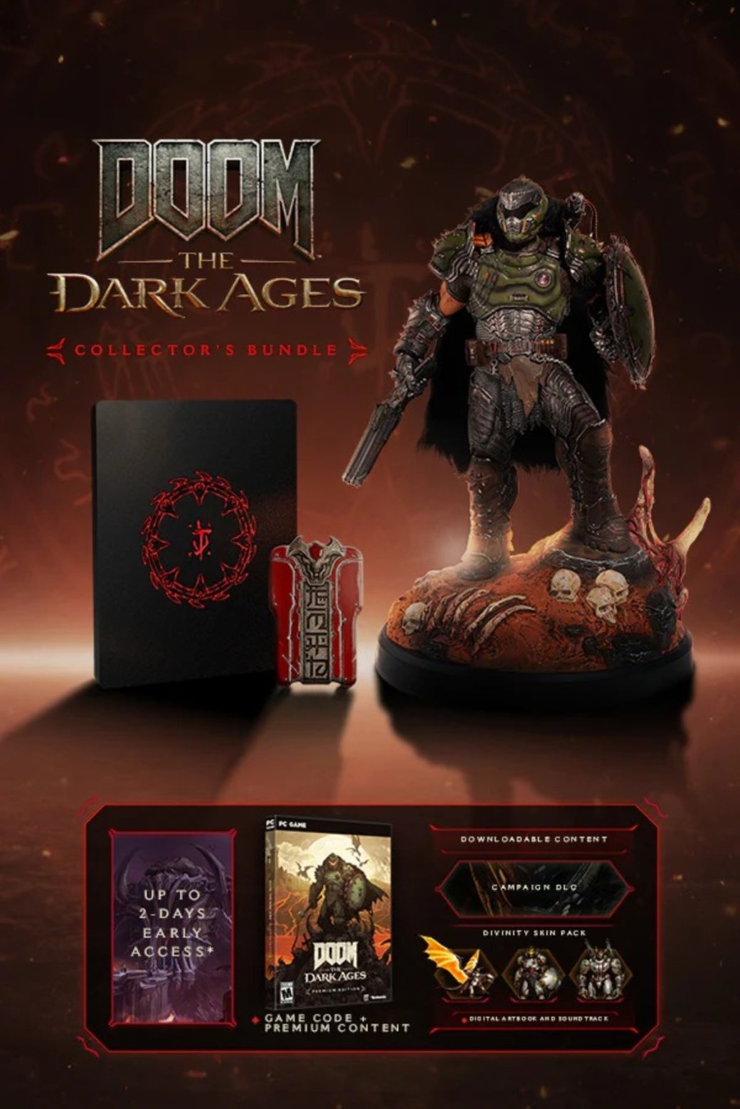 Галерея В «коллекционку» Doom The Dark Ages за 200 долларов войдет 12-дюймовая фигурка Палача Рока - 5 фото