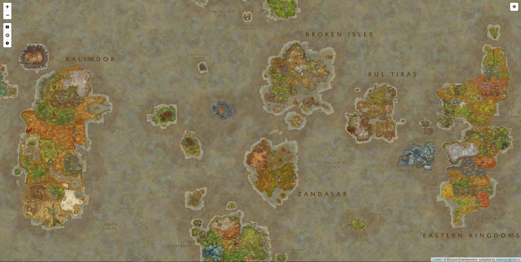 Энтузиаст создал интерактивную карту мира World of Warcraft в стиле Google Maps — фото 3