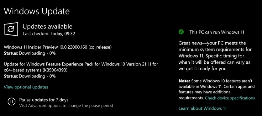 В Windows 10 добавили инструмент проверки на совместимость с Windows 11 — фото 1
