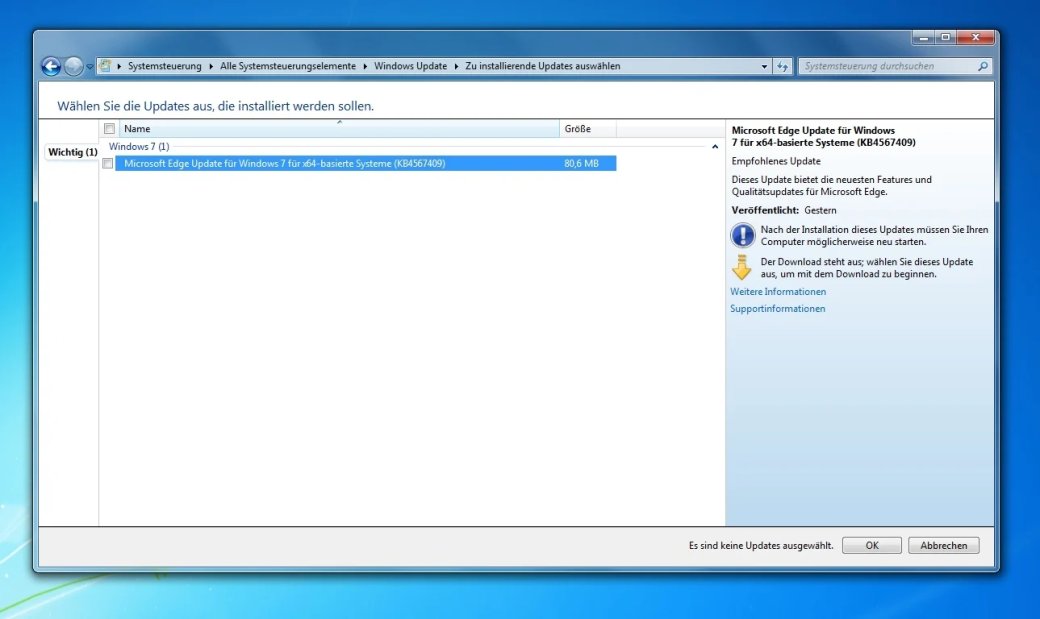 Microsoft обновила Windows 7 и добавила в ОС новый браузер Edge — фото 1