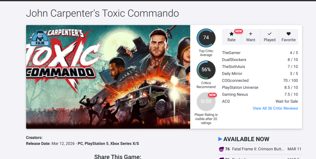 Увлекательно, но не без проблем: что пишут критики о John Carpenterʼs Toxic Commando — изображение 1
