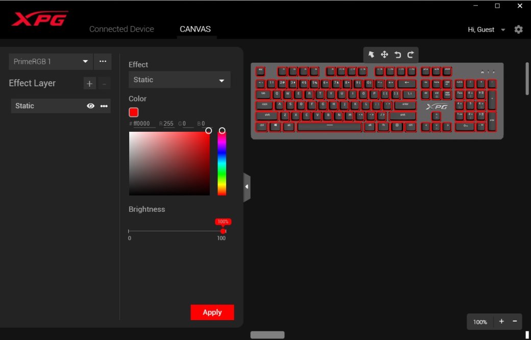 Галерея Обзор XPG Mage: игровая механическая клавиатура с RGB-подсветкой и съёмным кабелем - 3 фото