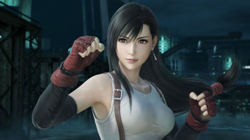 Модель предстала в образе опасной и сексуальной Тифы Локхарт из Final Fantasy 7