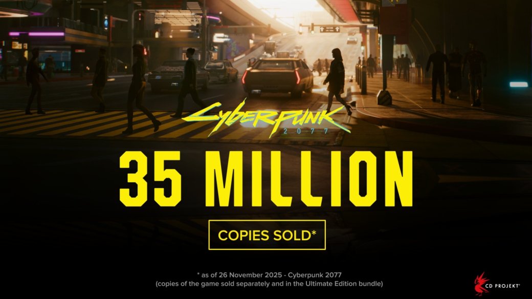Cyberpunk 2077 разошлась тиражом в 35 миллионов копий — фото 1