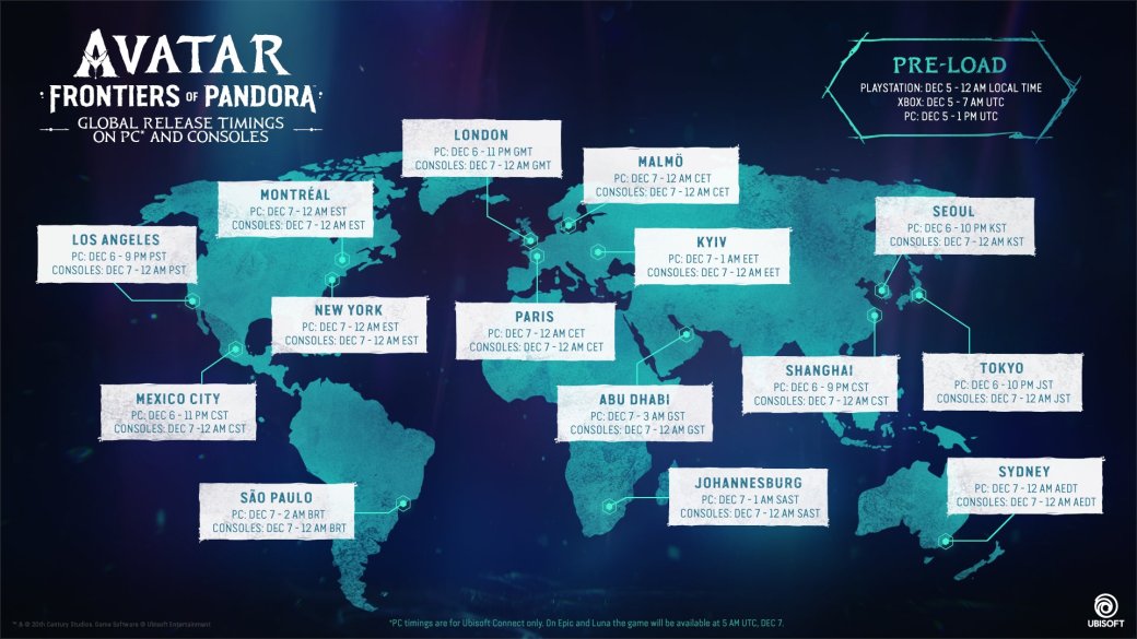Ubisoft назвала точное время выхода Avatar: Frontiers of Pandora — фото 1