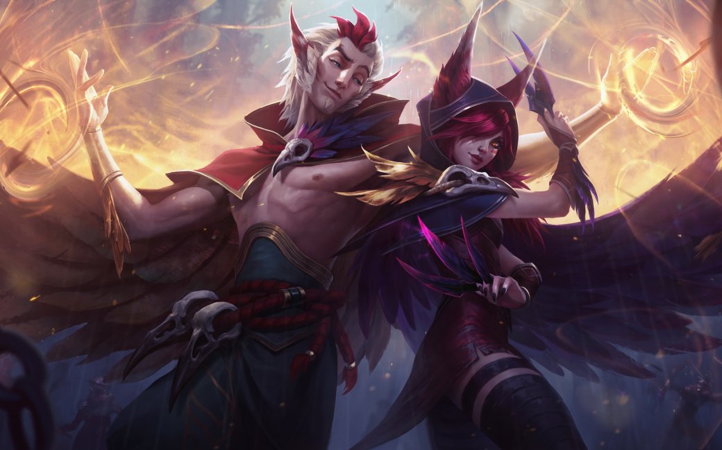 Шая и Рэйкан в League of Legends