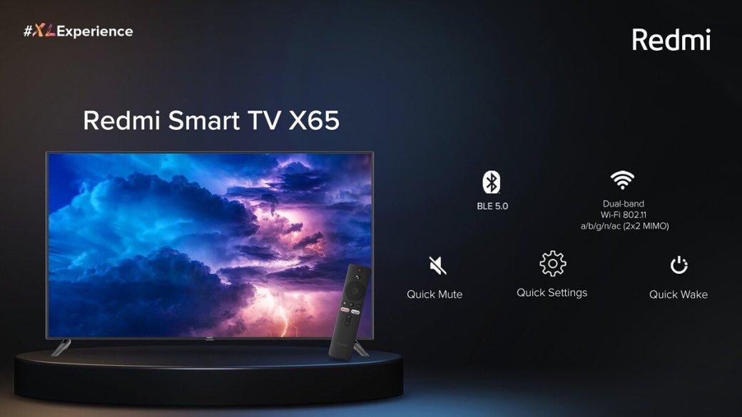 Представлены доступные 4К-телевизоры Redmi Smart TV X50, X55 и X65 — фото 1