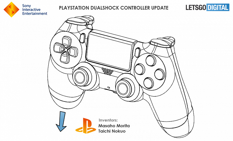 Галерея Sony запатентовала DualShock 5 для PS5 с четырьмя дополнительными кнопками на задней панели - 2 фото