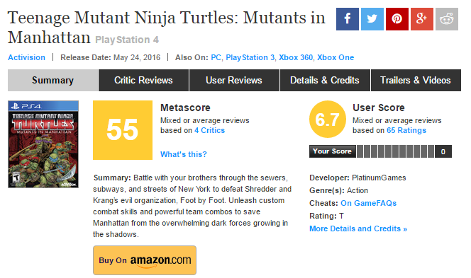 TMNT: Mutants in Manhattan назвали самой слабой игрой Platinum Games — фото 2