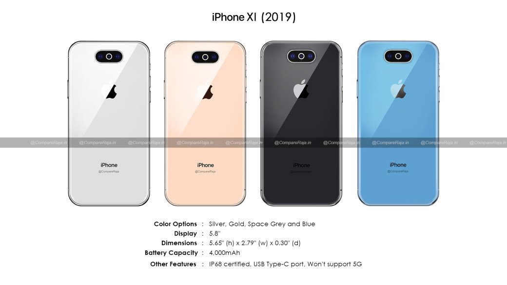 Слух: Apple iPhone XI (2019) получит защиту от воды и батарею на 4000 мАч — фото 2