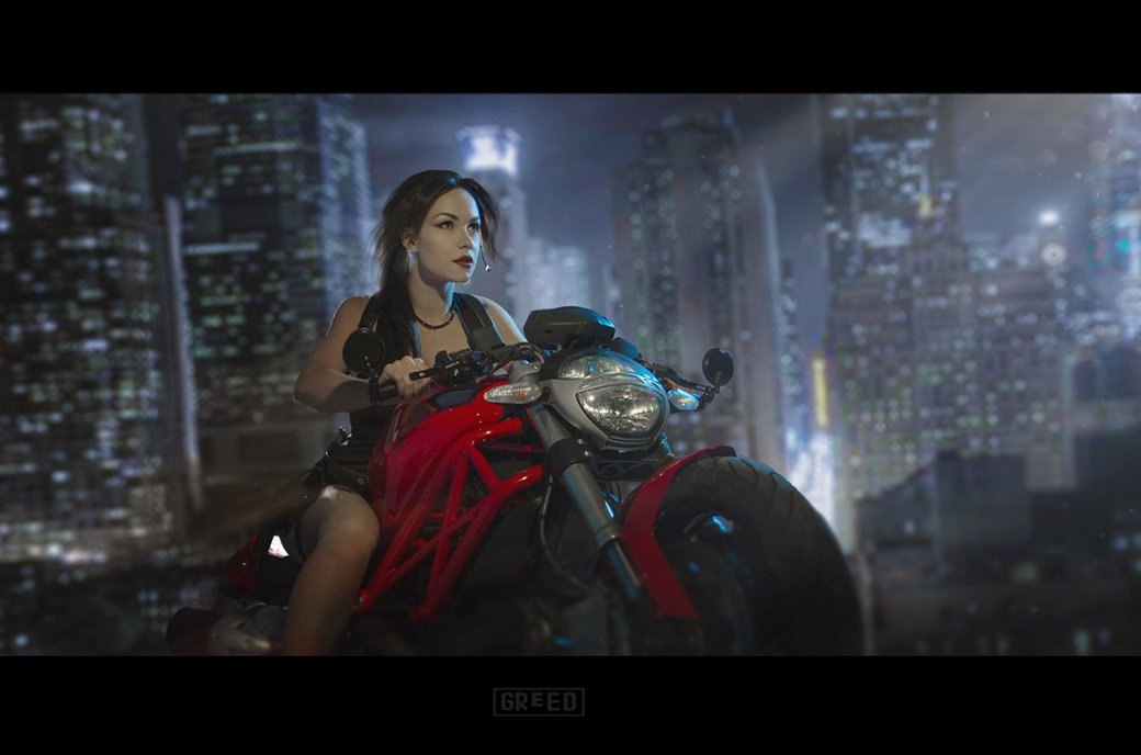 Галерея Лара Крофт верхом на мотоцикле в новой потрясающей косплей-фотосессии - 1 фото