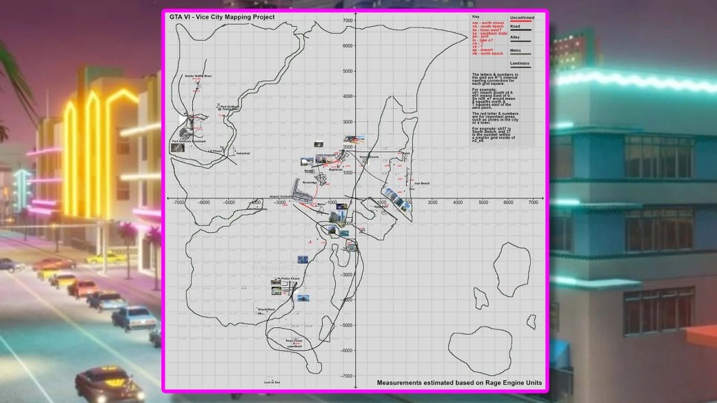 Энтузиасты нарисовали карту GTA 6 на основе утечек — фото 1