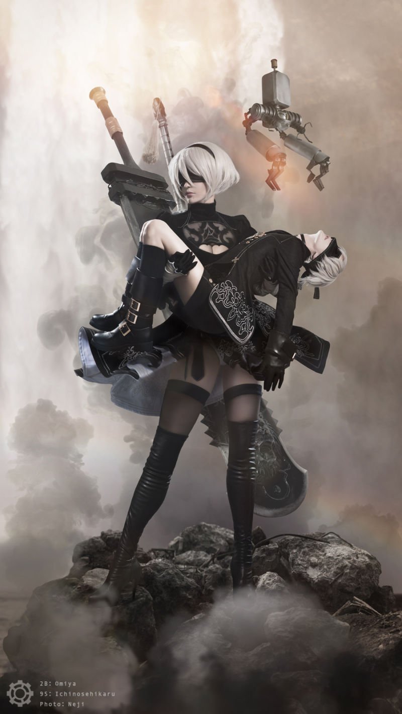 Косплей дня: андроиды 2B и 9S из Nier: Automata — фото 1