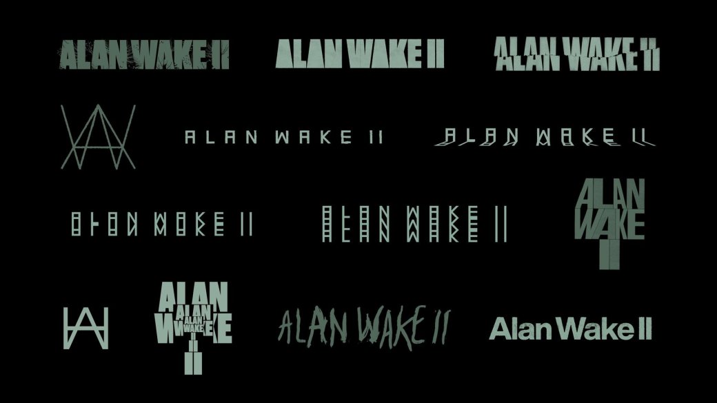 Галерея Дизайнер показал забракованные Remedy варианты лого Alan Wake 2 - 2 фото