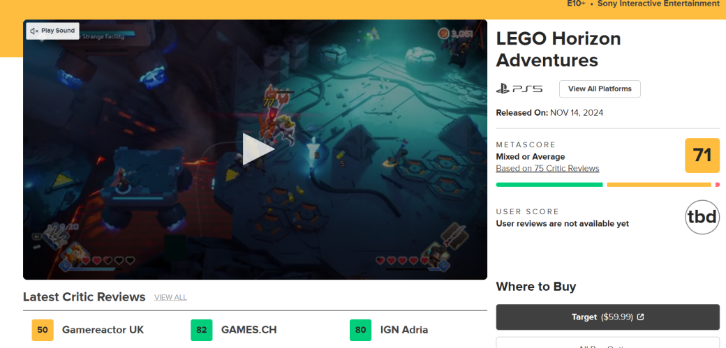 Галерея LEGO Horizon Adventures не особо впечатлила представителей прессы - 2 фото