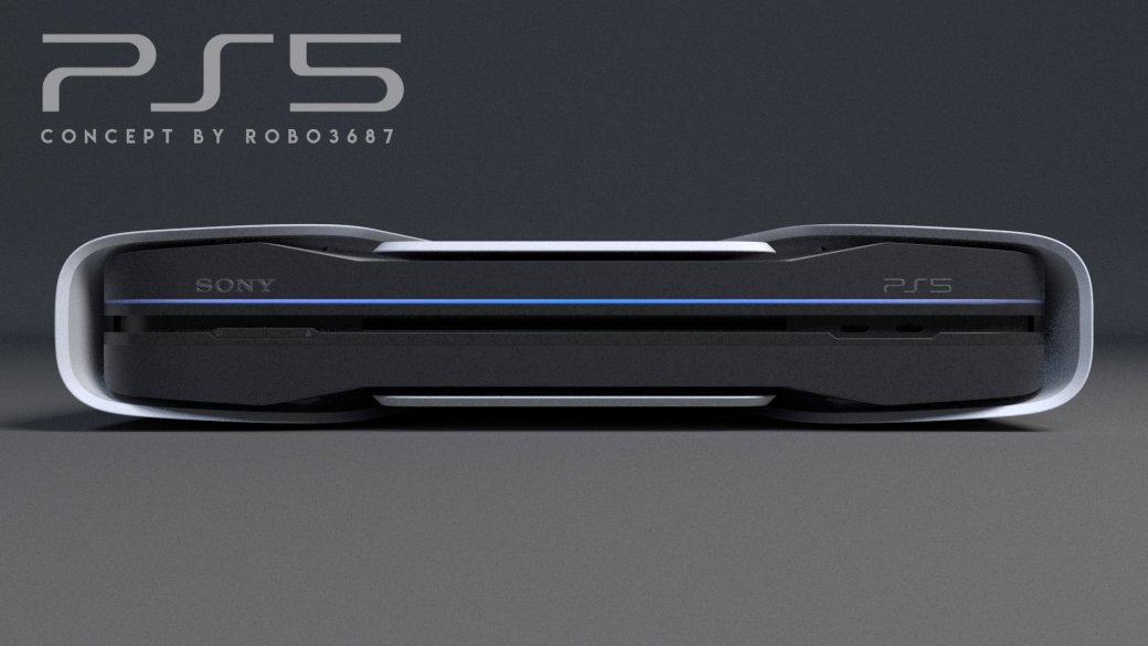 Новые фанатские рендеры PlayStation 5 копируют дизайн официального геймпада DualSense — изображение 3