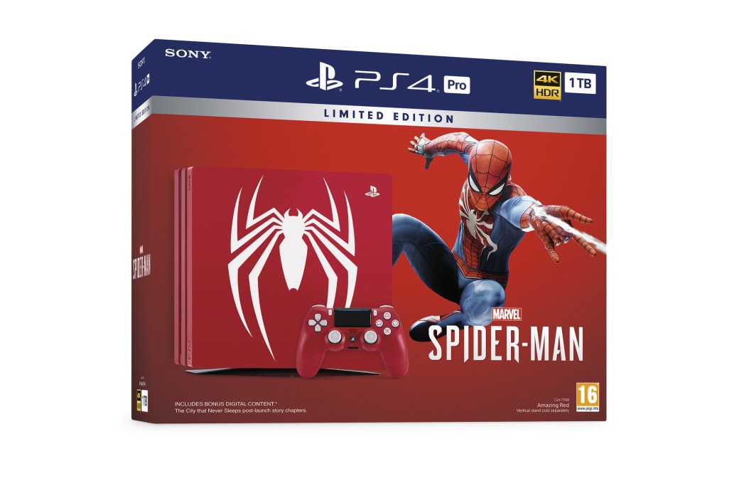Галерея Кому крутую красную PS4, стилизованную под Spider-Man? Бандл выйдет одновременно с игрой! - 9 фото