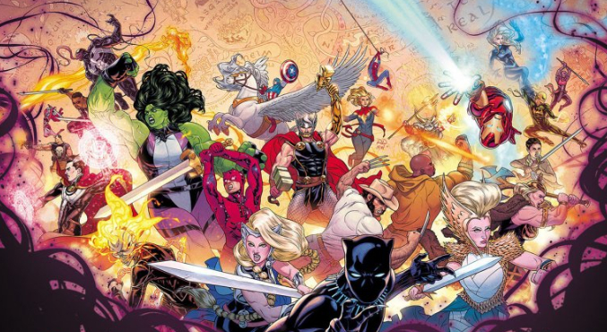 Трейлер Войны девяти миров от Marvel: боги и супергерои сражаются бок о бок — фото 1