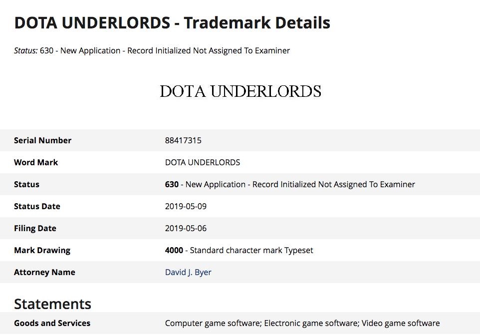 Галерея Valve зарегистрировала торговую марку Dota Underlords. Ждем новую игру?  - 1 фото