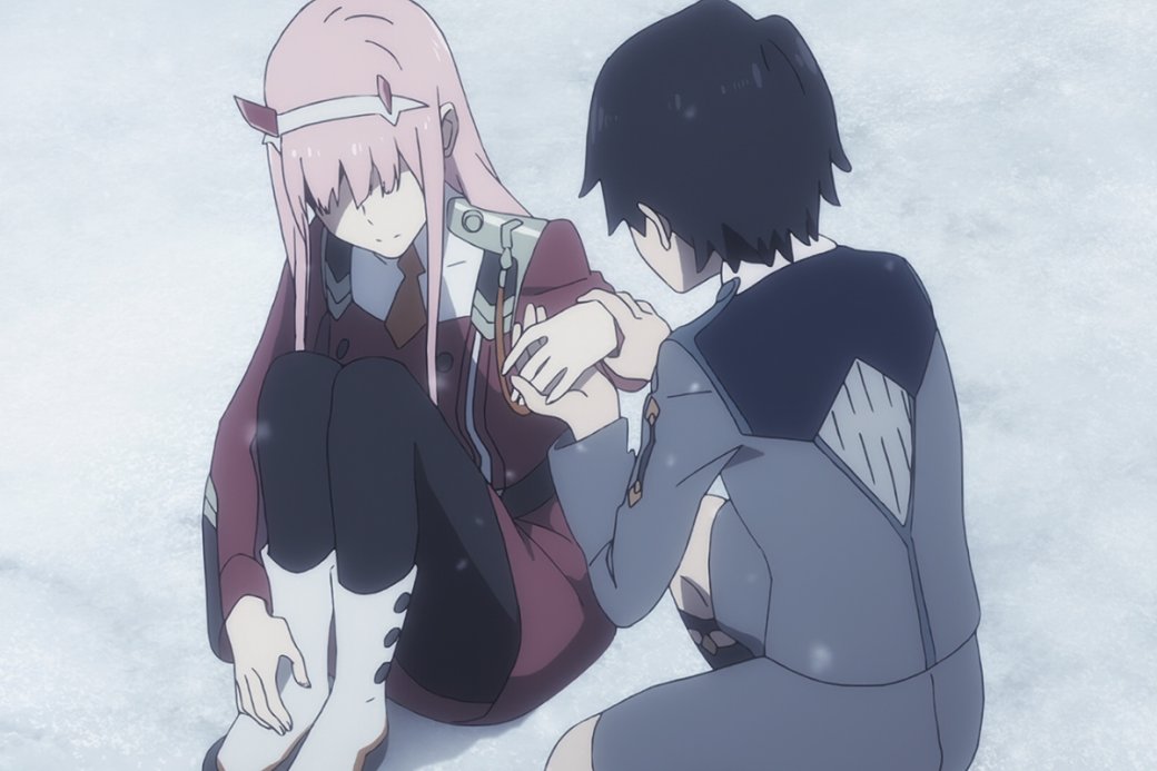 Zero Two имеет художественные способности и в аниме иллюстрирует свою сказку
Источник: A-1 Pictures