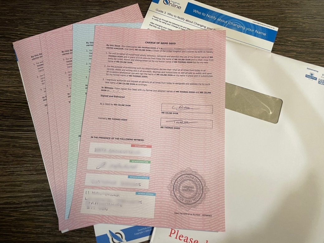Пьяный британец сменил имя на Селин Дион. Он узнал об этом через несколько дней — фото 1