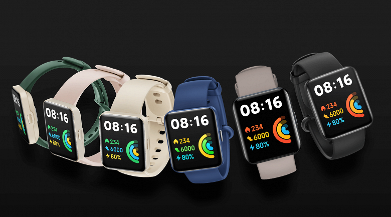 Xiaomi представила умные часы Redmi Watch 2 Lite с защитой от воды и GPS — фото 1