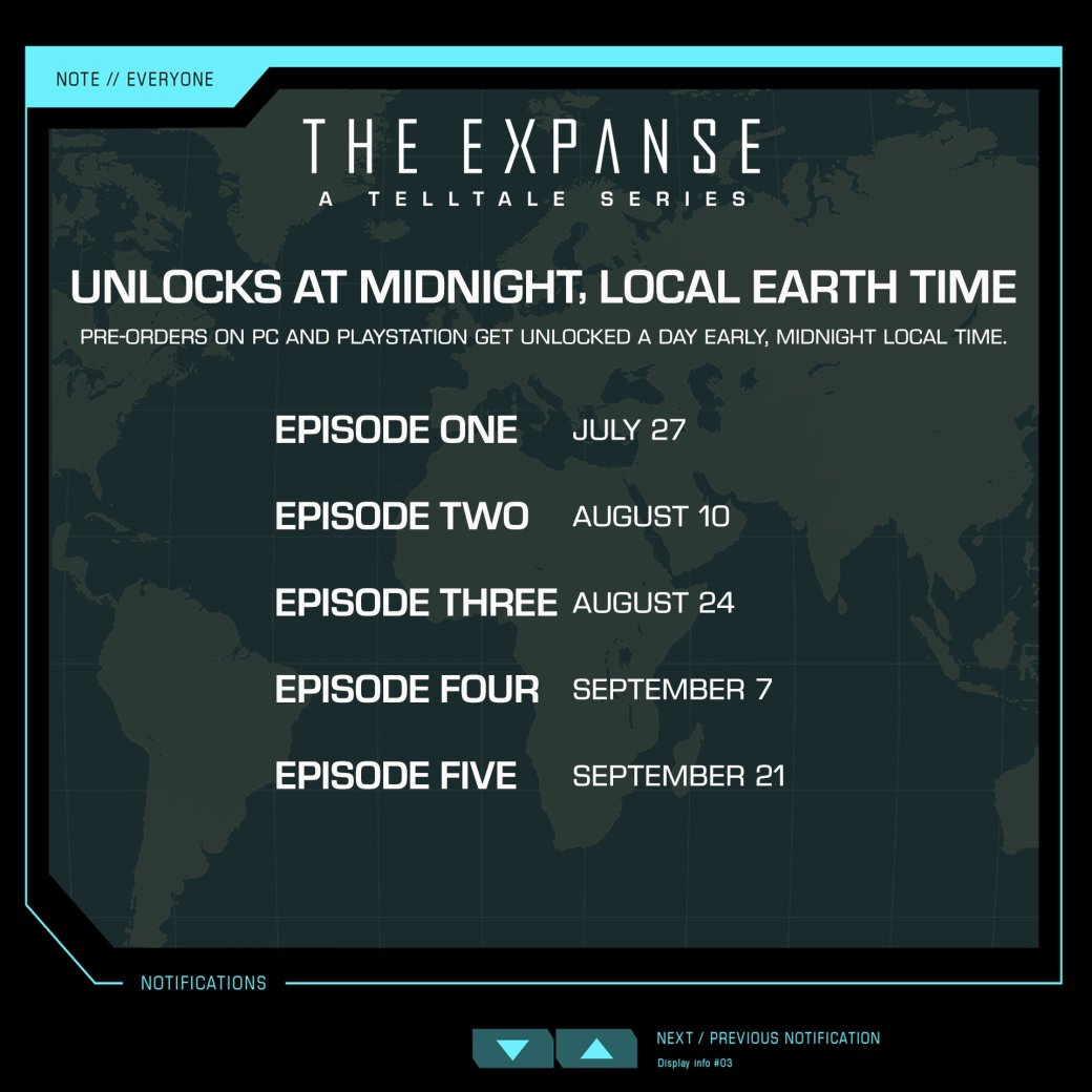 Авторы The Expanse: A Telltale Series поделились графиком выхода эпизодов — фото 1
