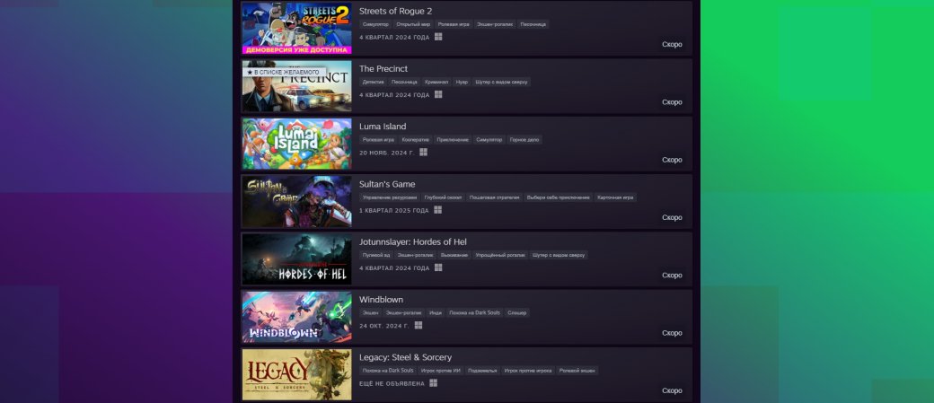 Windblown авторов Dead Cells и песочница Streets of Rogue 2 попали в топ демоверсий Steam — изображение 4