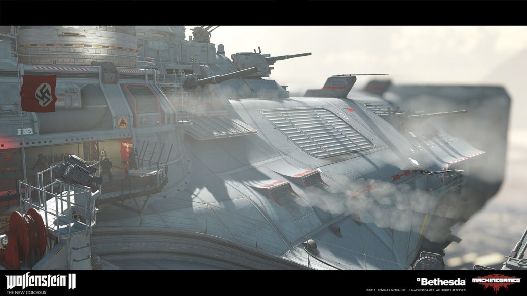 Взгляните на потрясающие концепт-арты ​Wolfenstein II: The New Colossus — фото 41