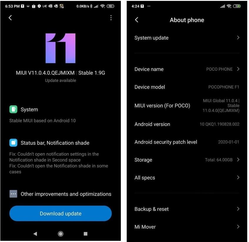 Xiaomi Pocophone F1 обновился до Android 10 — фото 1